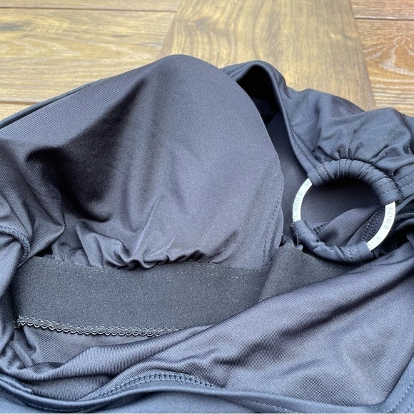 MICHAEL Michael Kors Iconic Solids One Shoulder One Piece Swimsuit plus 16 W - Picture 4 of 9